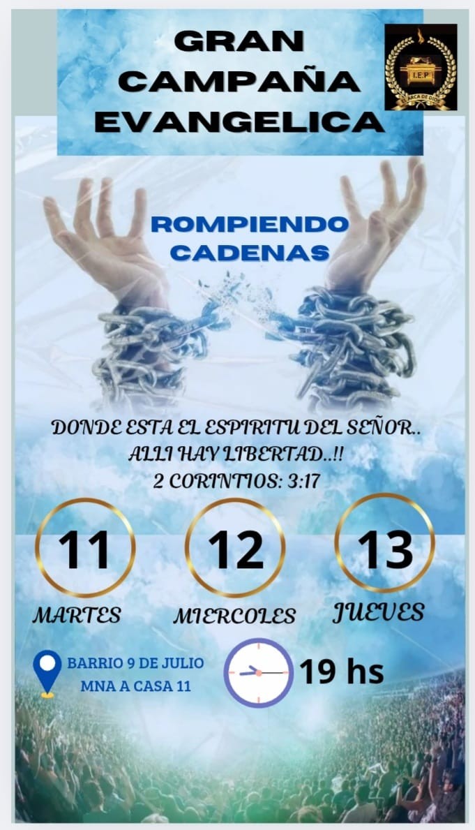 La Iglesia El Arca de Dios realizará una campaña evangelística