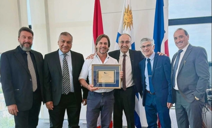 Presidente Lacalle Pou recibe a representantes de la Alianza Evangélica de Uruguay