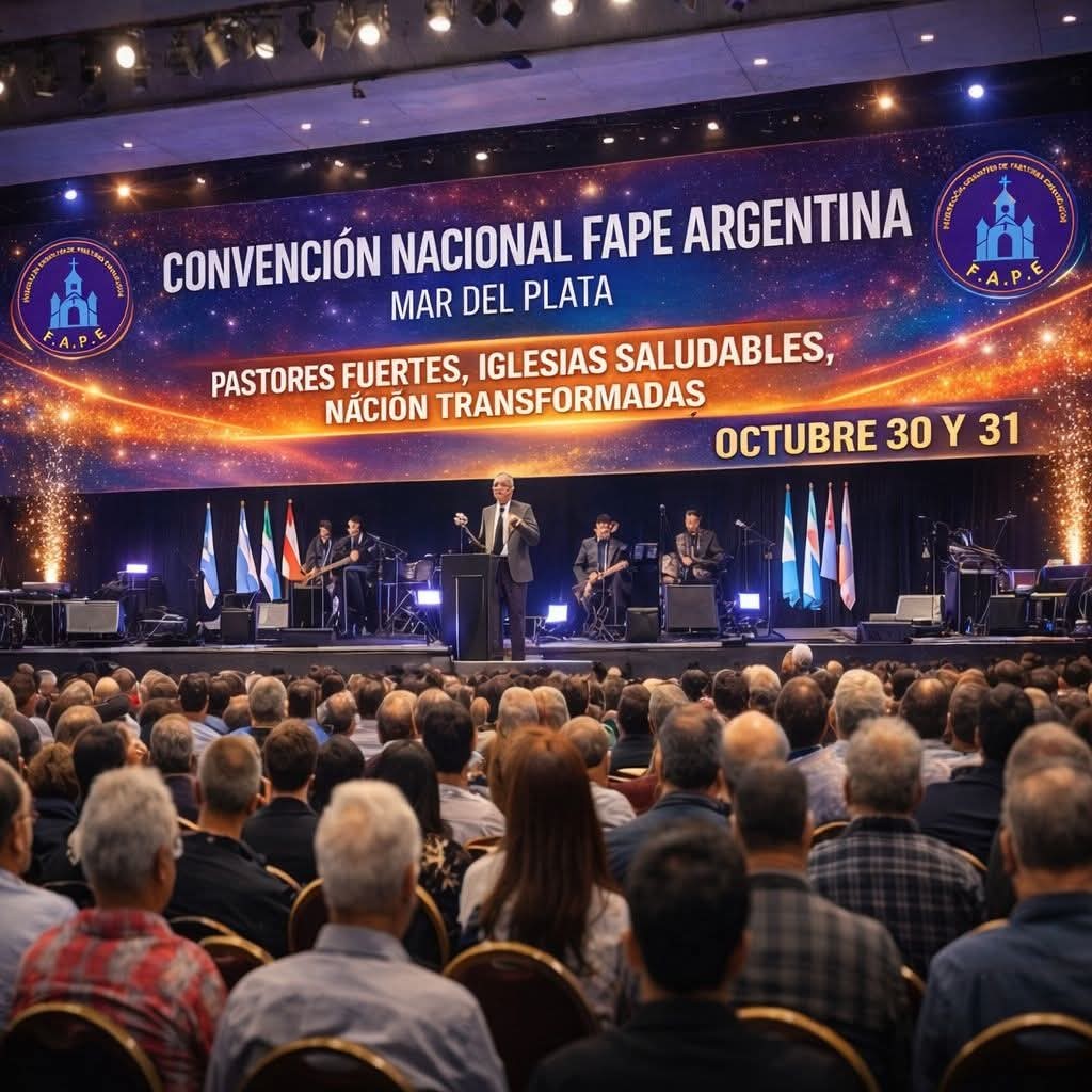 Pastores evangélicos de todo el país se reunirán en Mar del Plata para la Convención Nacional 2026