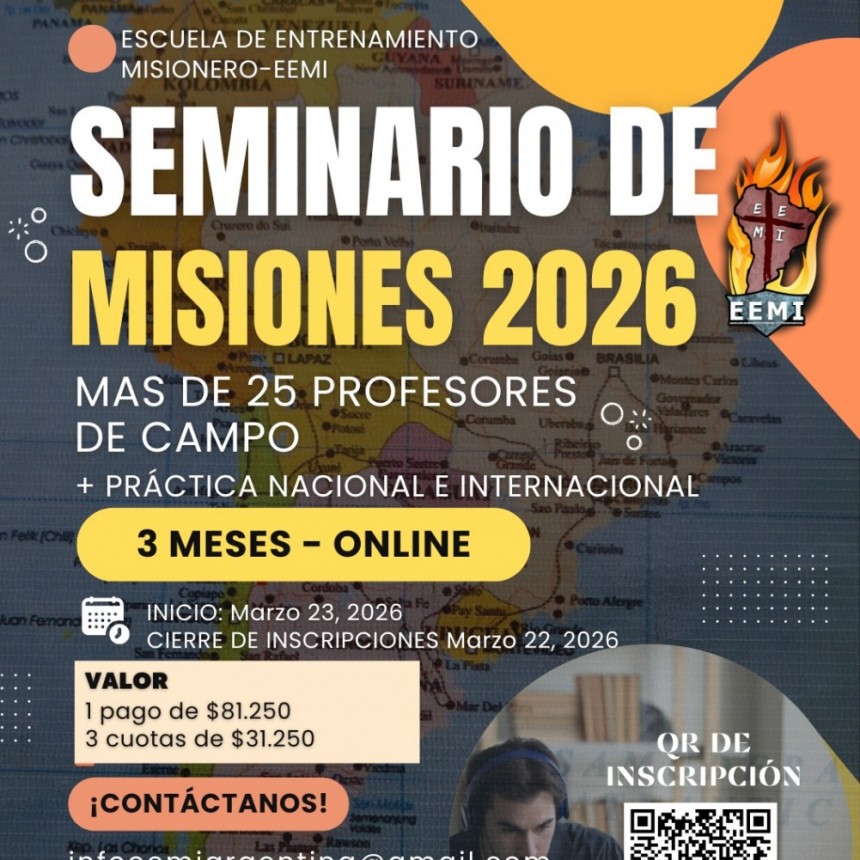 Seminario de Misiones 2026: Capacitación online para cumplir la Gran Comisión
