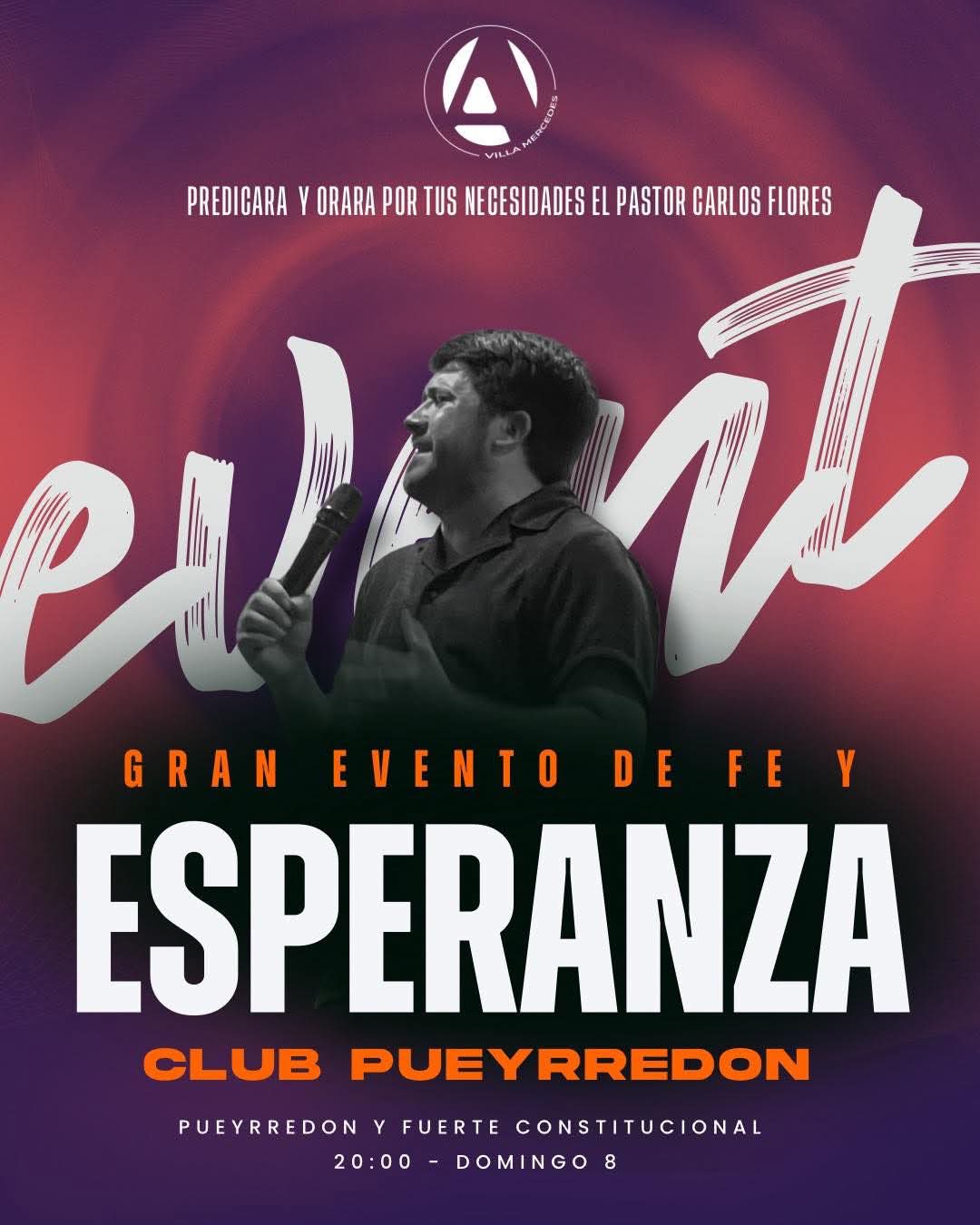 Pastor Carlos Flores liderará un 