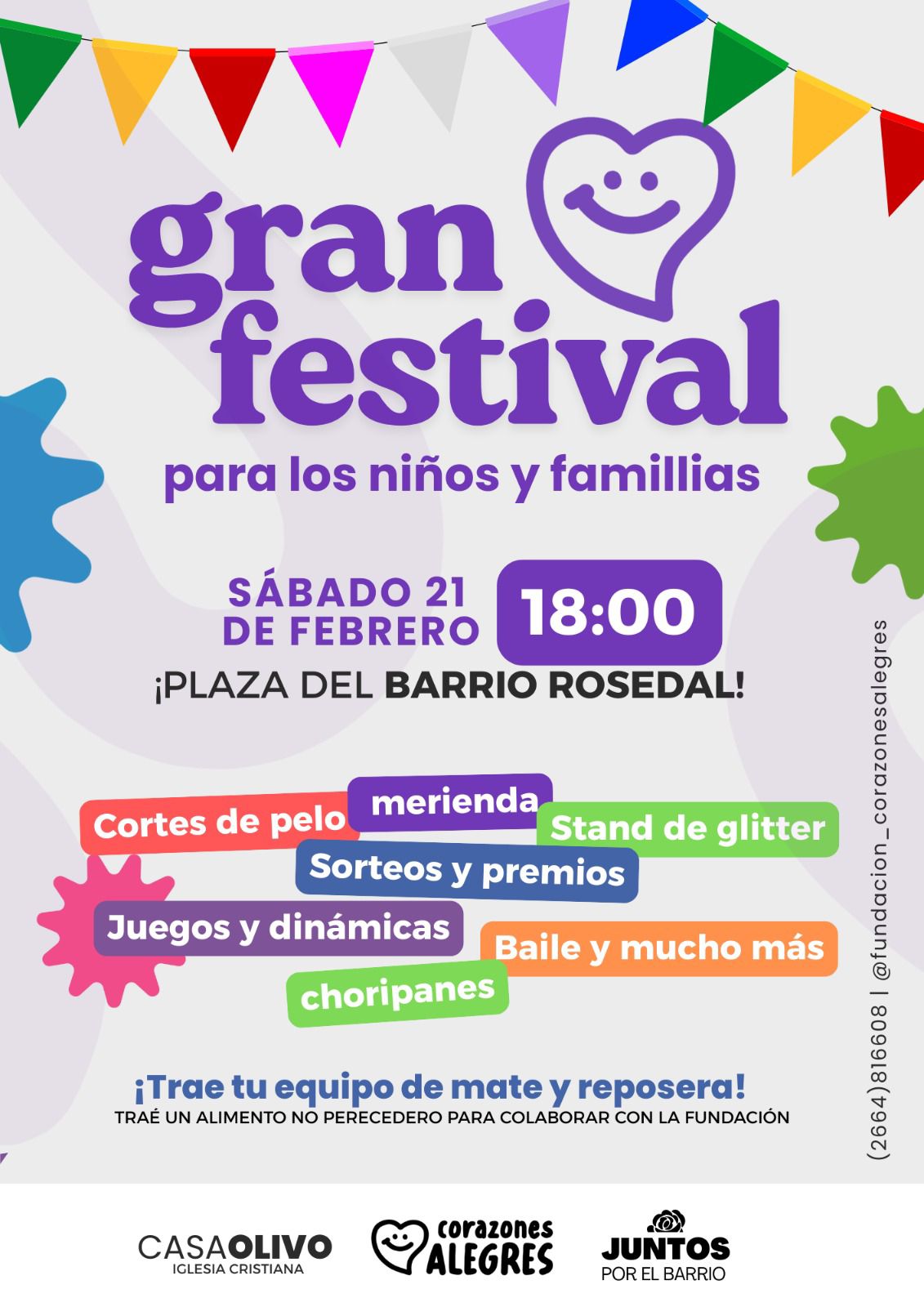 Un festival solidario para celebrar en familia en el Barrio Rosedal