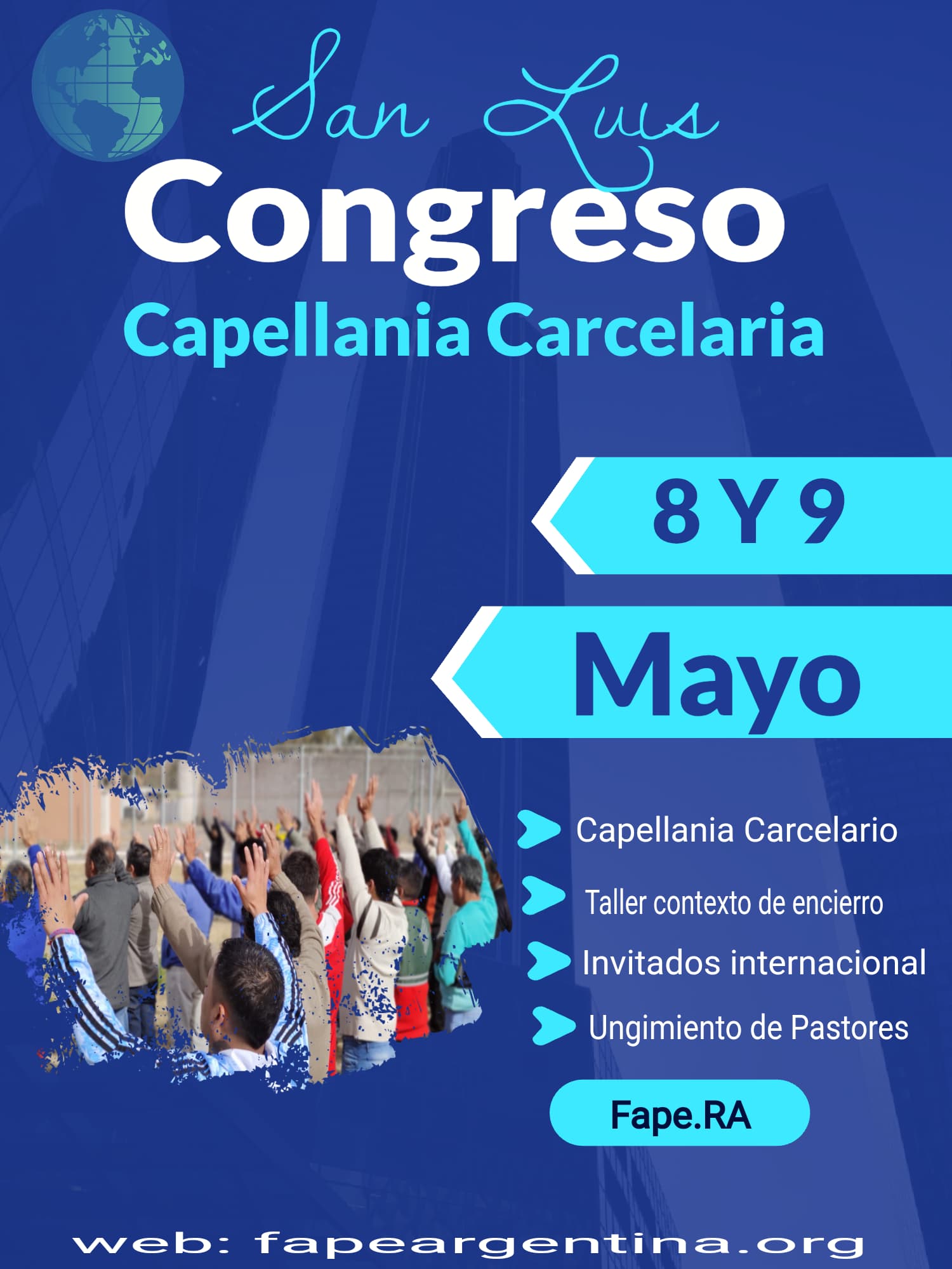 San Luis será sede del Primer Congreso Nacional de Capellanía Carcelaria  
