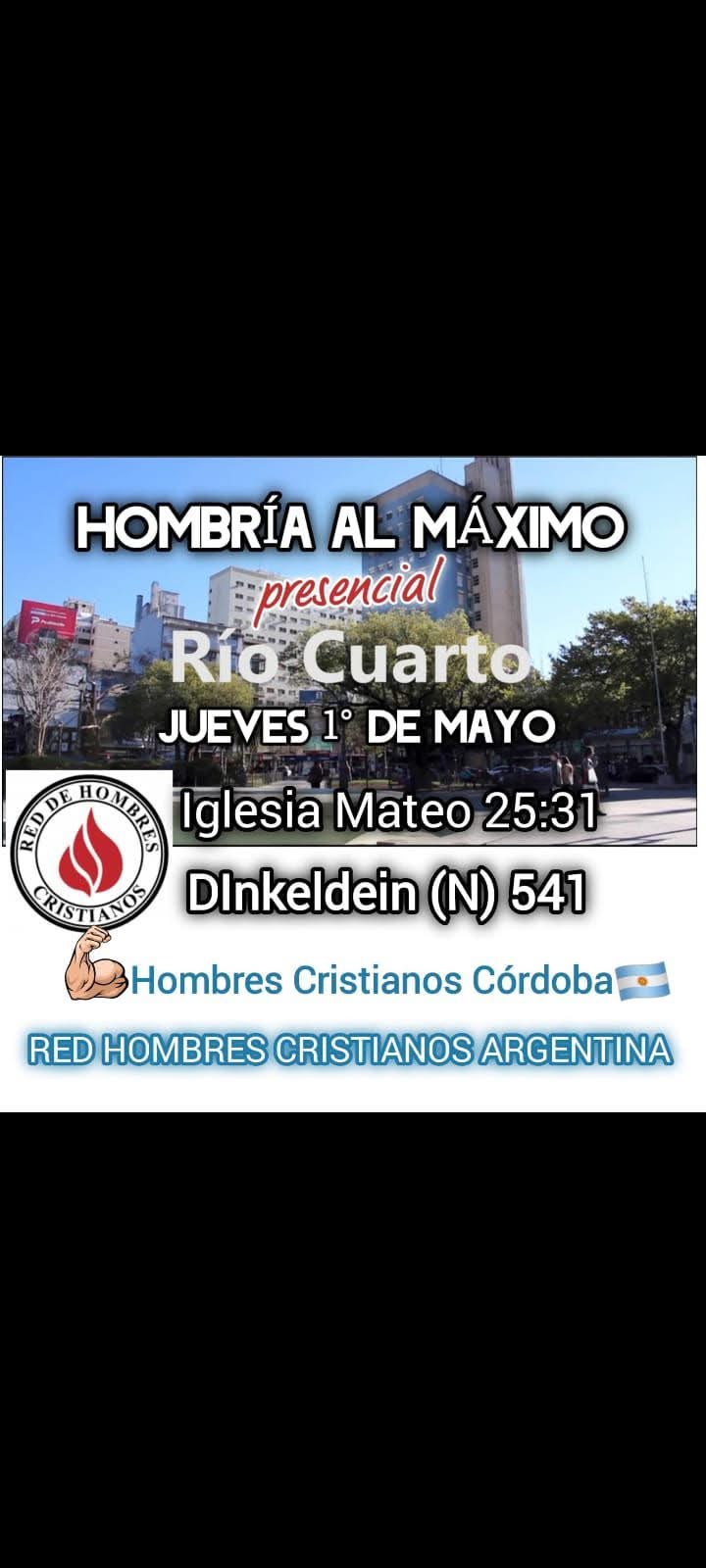 Río cuarto se prepara para un evento único de hombres 