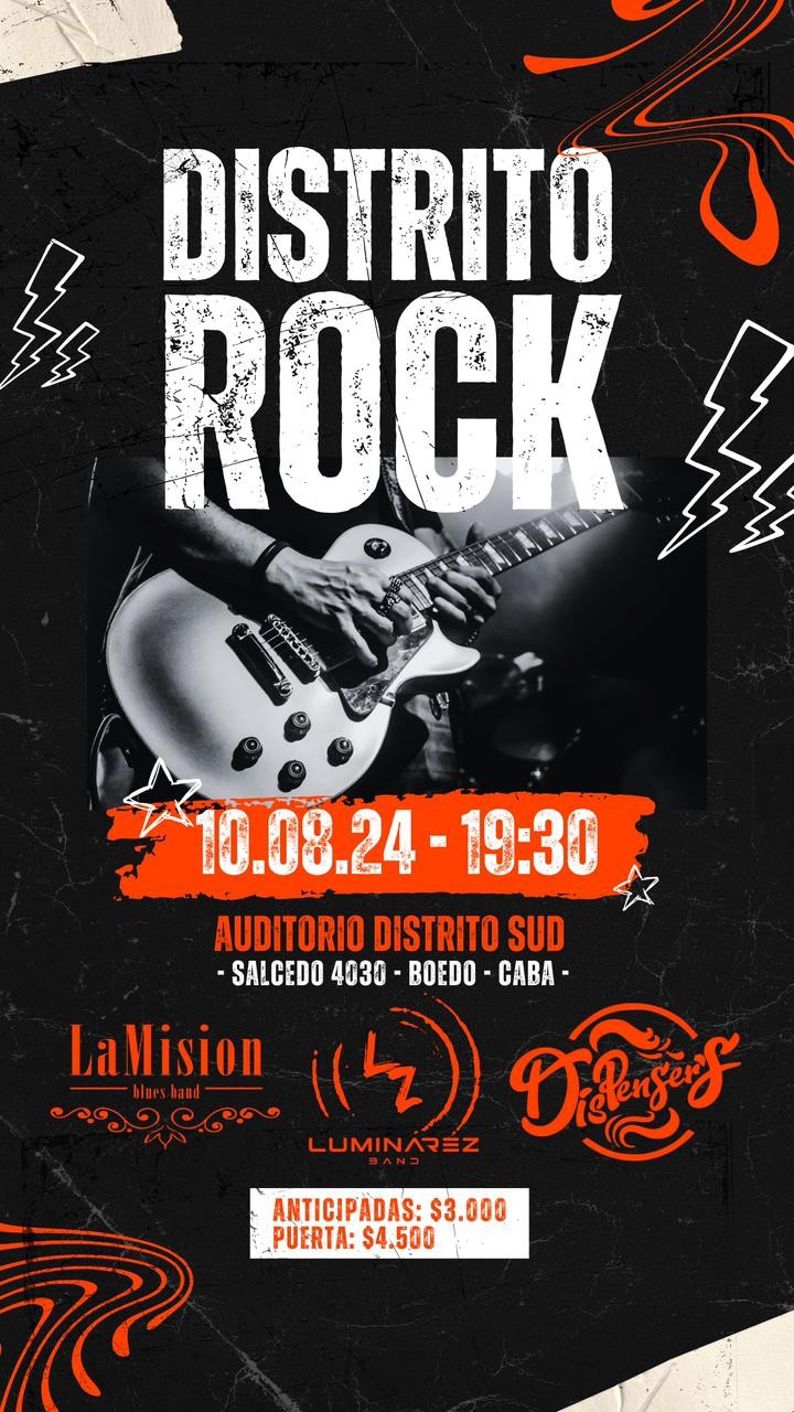  ¡Rock en Zona Sur! Una noche imperdible junto a tres bandas destacadas