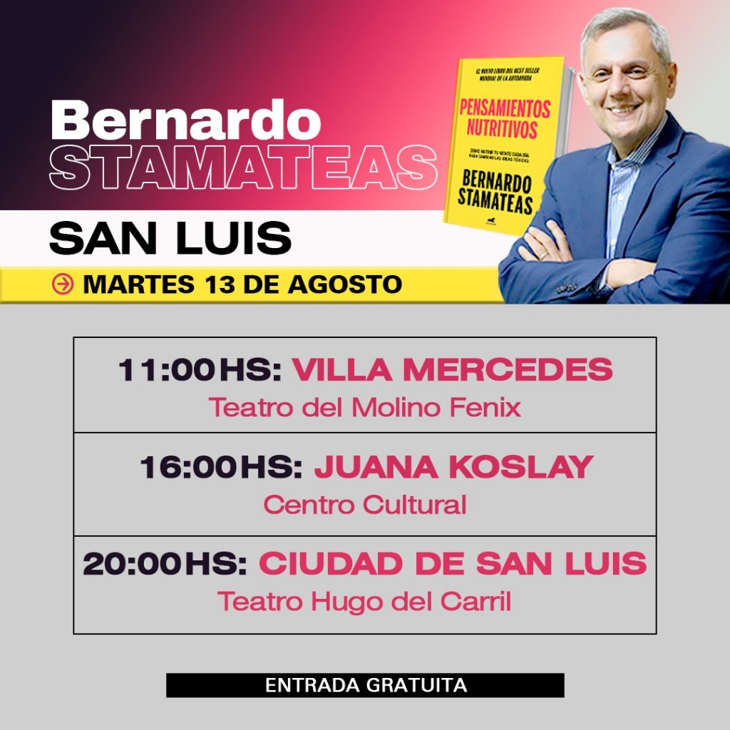 El Pastor Bernardo Stamateas presenta su nuevo libro 