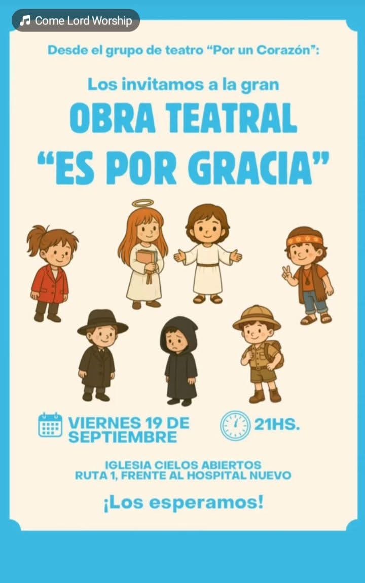 “Es por Gracia”: Una Obra de Teatro que Invita a la Reflexión y la Fe en Merlo