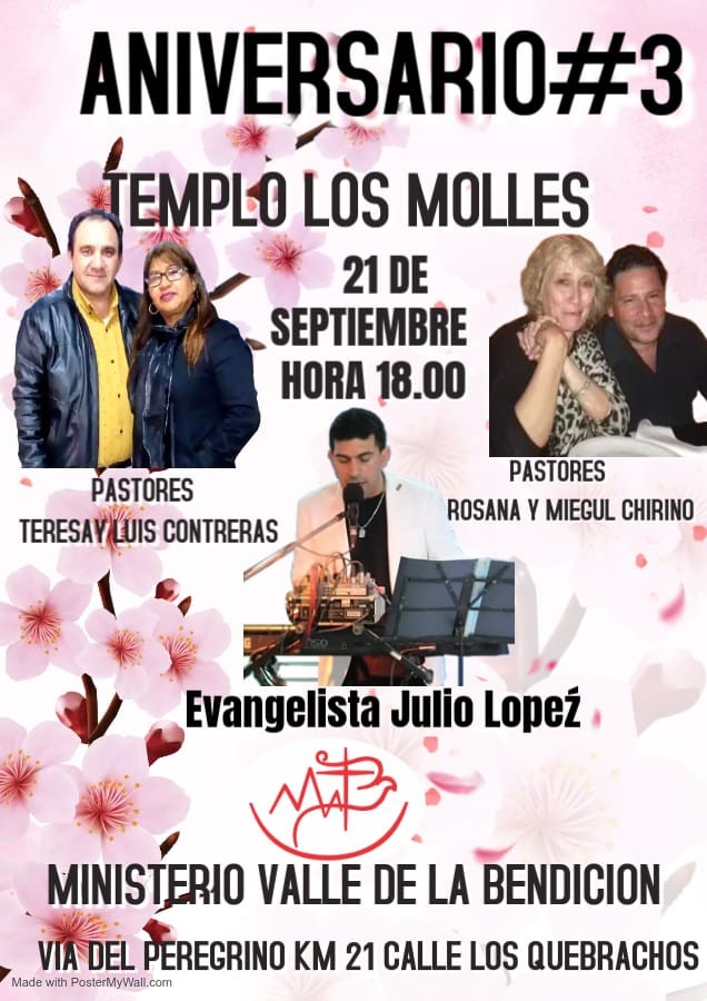 Templo Los Molles Celebra su Tercer Aniversario con Servicio Especial