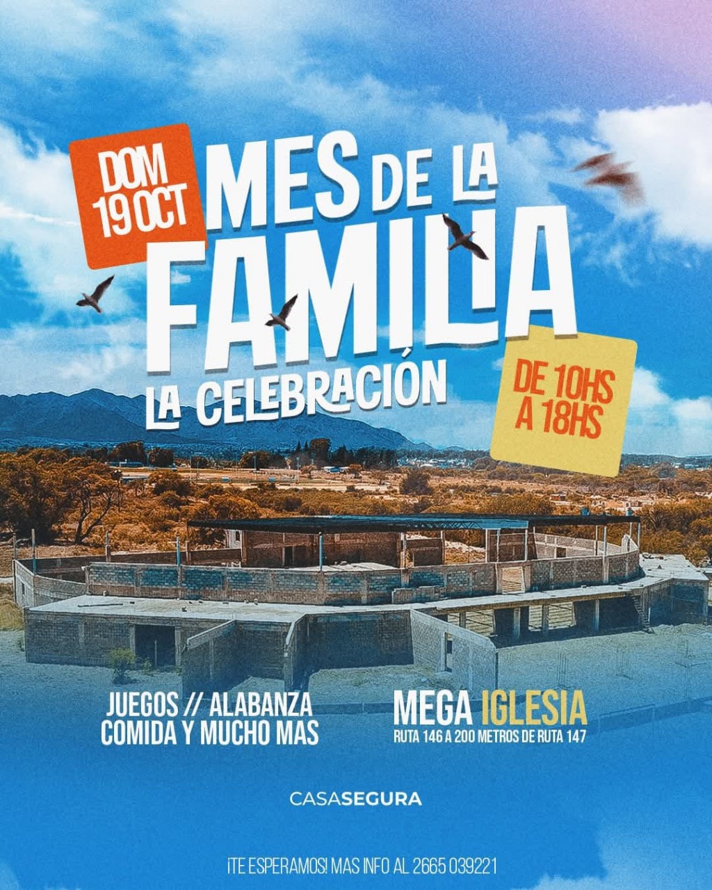 “Mes de la Familia”: La Mega Iglesia Casa Segura prepara una jornada de celebración 