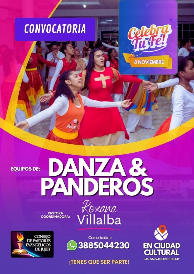 Convocatoria Abierta para Equipos de Danza y Panderos en San Salvador de Jujuy