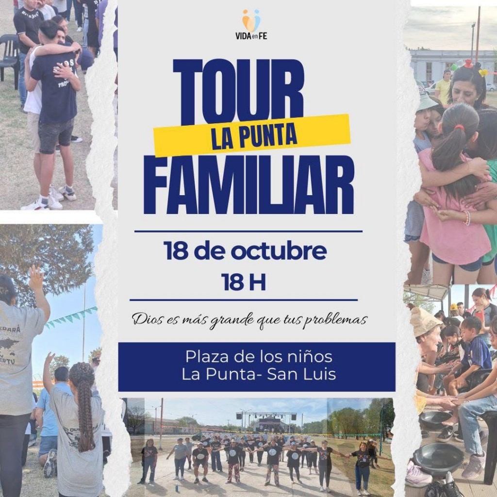 Vida en Fe anuncia su “Tour La Punta Familiar”: un encuentro de fe y comunidad para todas las edades